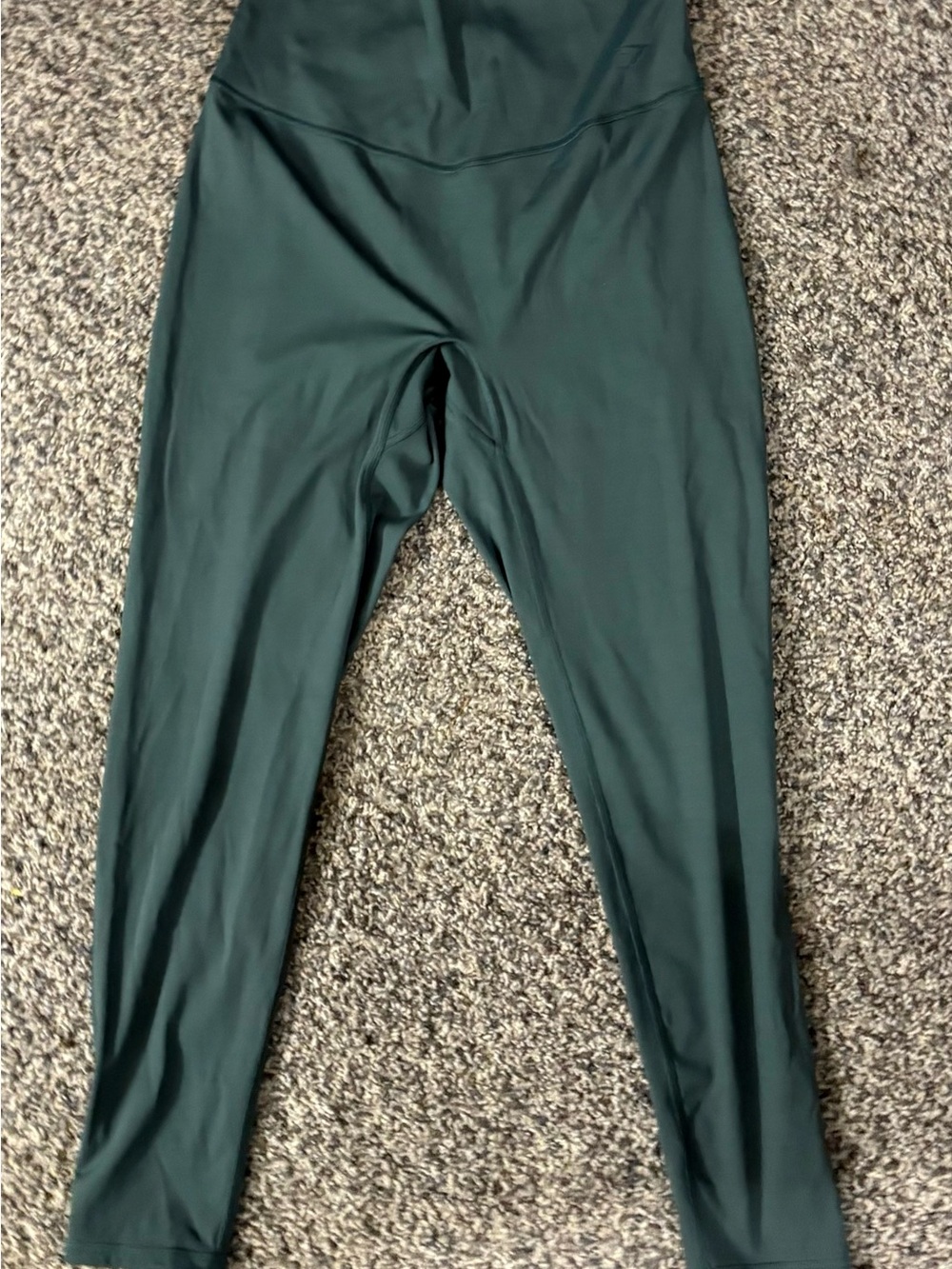 Gymshark Green Leggings with White Care Label